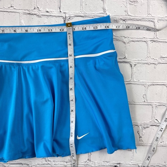 Nike Woman’s Dri Fit Blue with white stripe Tennis Skort size L - Picture 8 of 11
